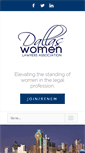 Mobile Screenshot of dallaswomenlawyers.org