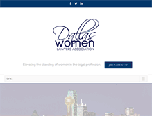 Tablet Screenshot of dallaswomenlawyers.org